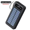 30000Mah-12000Mah Large Capacity Portable Charger Solar Power Bank Built-In 5 Outputs and 3 Inputs Cable for Mobile Phone Audio 1