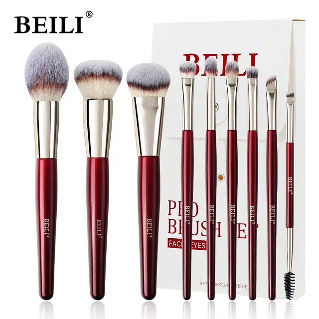 BEILI 9PCS Makeup Artist Professional Makeup Brushes Set