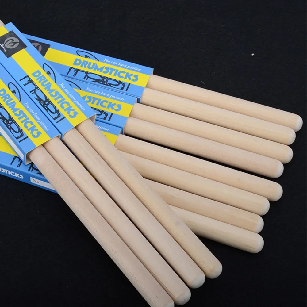 1 Pair 5A 7A Drum Sticks Maple Wood Drumsticks For Beginner Professional Drum Set Accessories Musical Instruments