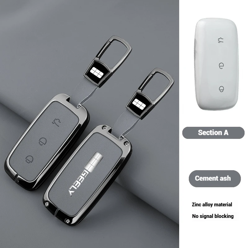 Geely Smart Key Shell Car Smart Remote Key Case Cover Emblem For Geely EX5 Galaxy Starship 7 ...
