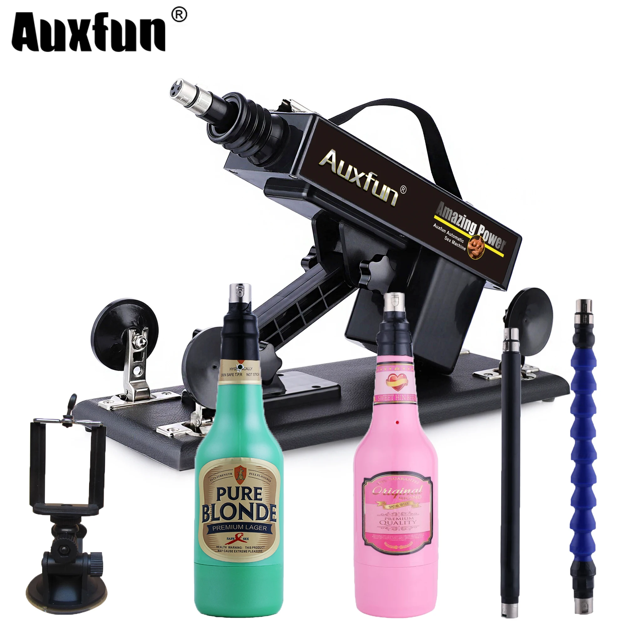 

Auxfun Automatic Thrusting Sex Machine Complete With Standard 3XLR System Dildo At An Affordable Price Sex Toy for Couple
