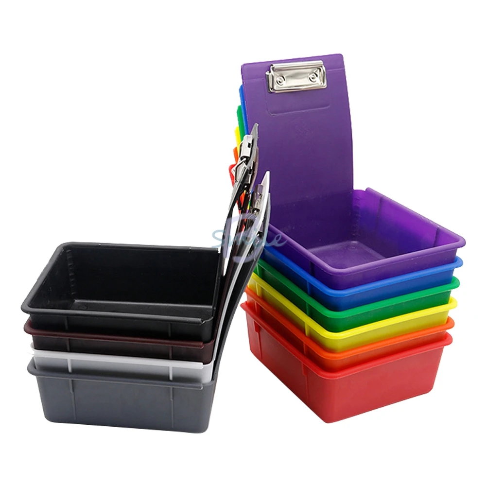 Durable 5pcs/set Dental Colourful Storage Box Pp Plastic Tray Tool