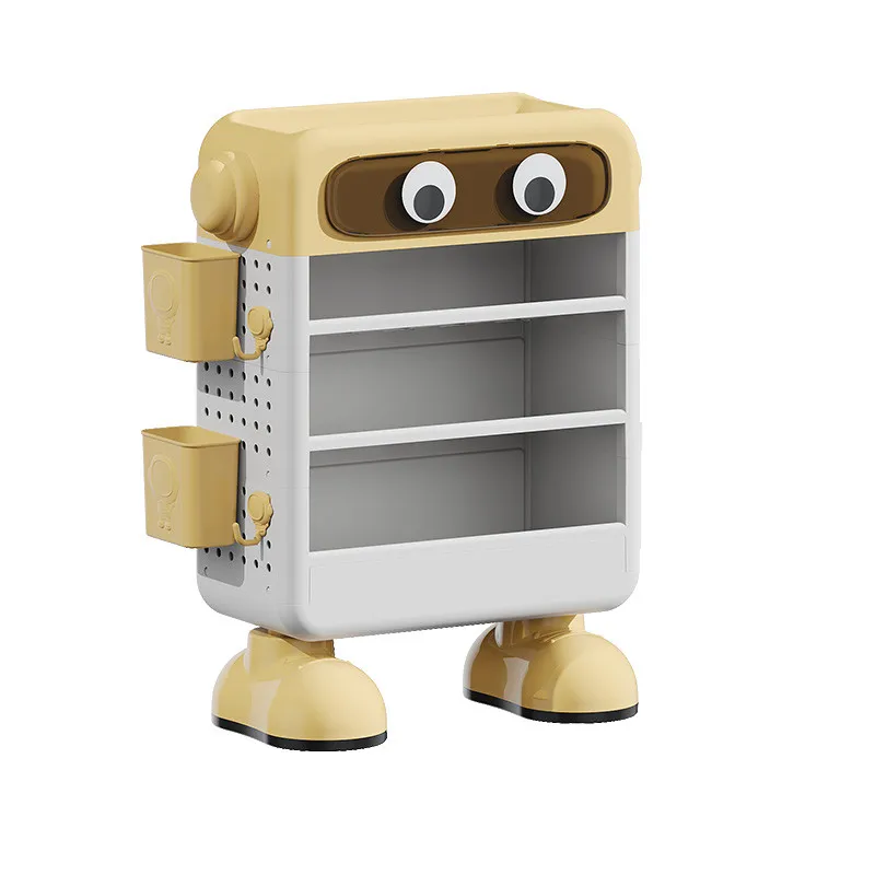 漫画風フロアスタンド型多層デスクサイドブックオーガナイザー事務用品雑貨オーガナイザー学習整理棚