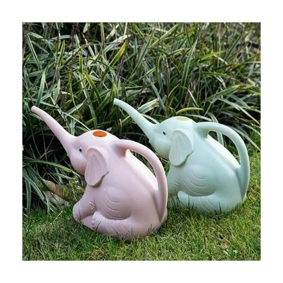 1 Pcs Elephant Watering Pot Irrigation Spray Pots Vegetable Flower Waterings Cartoon Children's Plastic Watering Gardening Tools