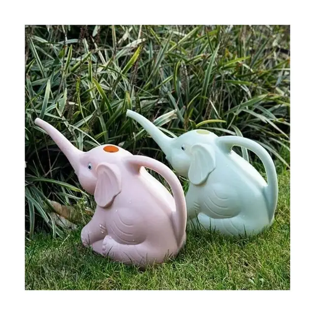 1 Pcs Elephant Watering Pot Irrigation Spray Pots Vegetable Flower Waterings Cartoon Children's Plastic Watering Gardening Tools 3
