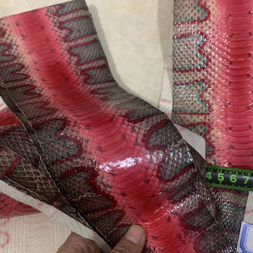 Snake Skin Printing Leather for Phone Case Leather Bag Belt DIY Handmade Watch Strap Making leather fabric