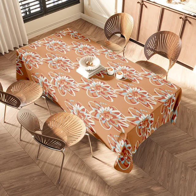 Floral Print Rectangular Tablecloth 2