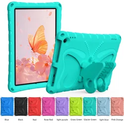 Kids' 3D Cartoon Butterfly EVA Tablet Case with Stand - 10.1 Inch - HD10 10.1 2021 11th (Glacier Green)