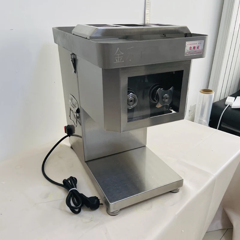 

Электрическая пищевая ломтерезка PBOBP, 220 В, бытовая настольная ломтерезка для мяса, слайсер для ягненка и говядины, 0-22 мм, режущая машина для ветчины и мяса