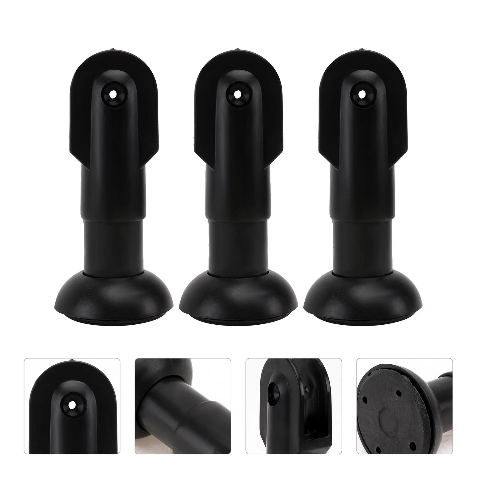 3 Pcs Bathroom Partition Feet Toilet Support Foot Accessory Fitting Supply Accessories Adjustable