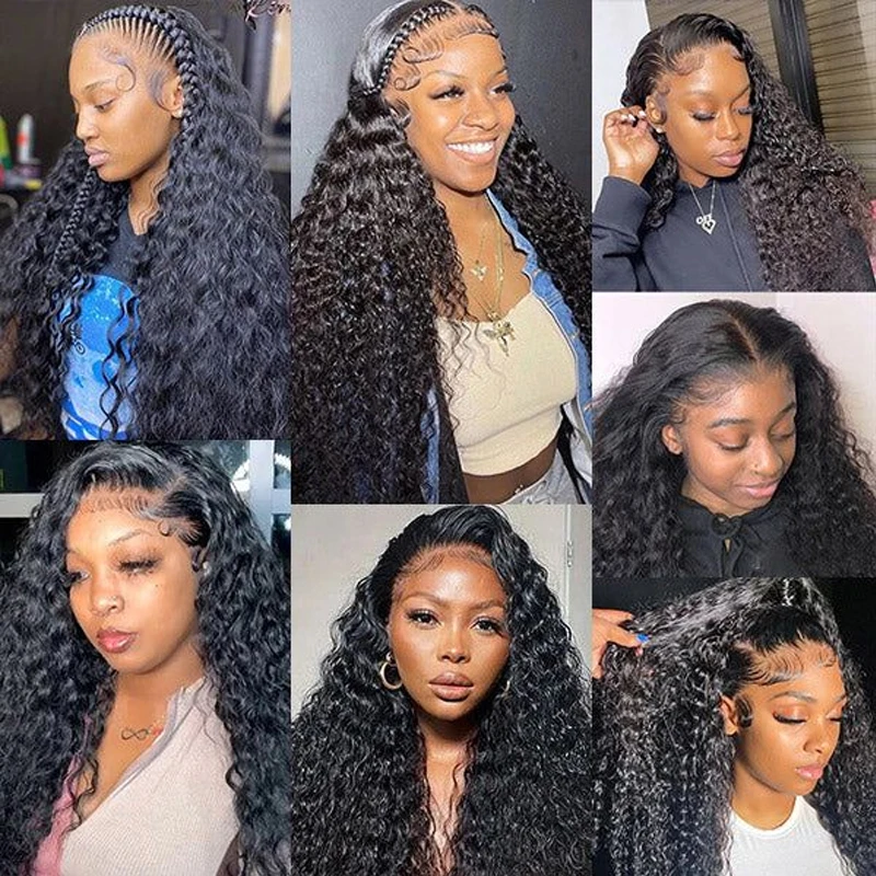 Deep Wave Bulk Human Hair For Braiding 16-30 Inch 100% Unprocessed No Weft Deep Curly Human Hair Extensions 100g/pc