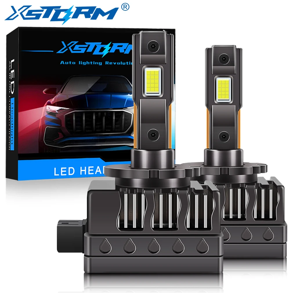 XSTORM D1S D2S D3S D4S D8S LED Headlights HID D1R D2R D3R D4R D8R Bulb 100W 30000LM Car Light Turbo Lamp Canbus 6500K Automobile