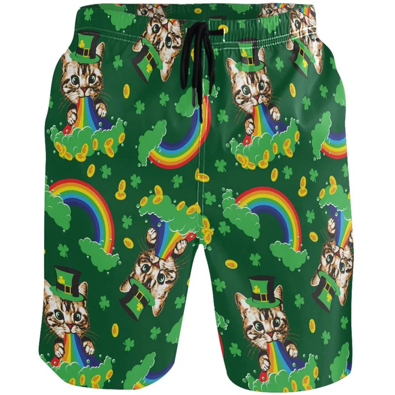 Vintage Chinese Carp Dragon 3d Printed Beach Shorts Street Short Pants Men Summer Loose Swim Trunks Quick Dry Board Shorts 5