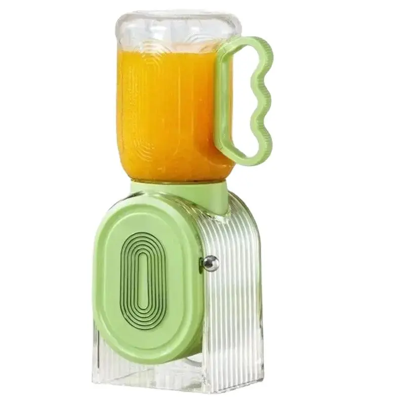 1L Juice Extractor Portable Mother and Baby Grade Material No Chopping Required Dual Lid 10-blade Blade Home Kitchen Juicer