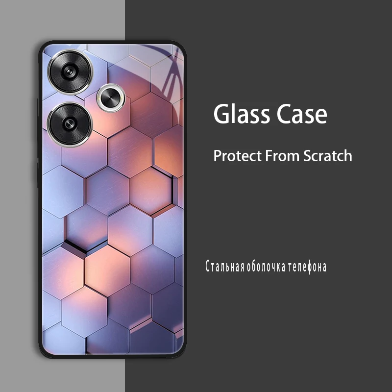 Enhanced Shockproof Tempered Glass Case Cover with Bumper Protection