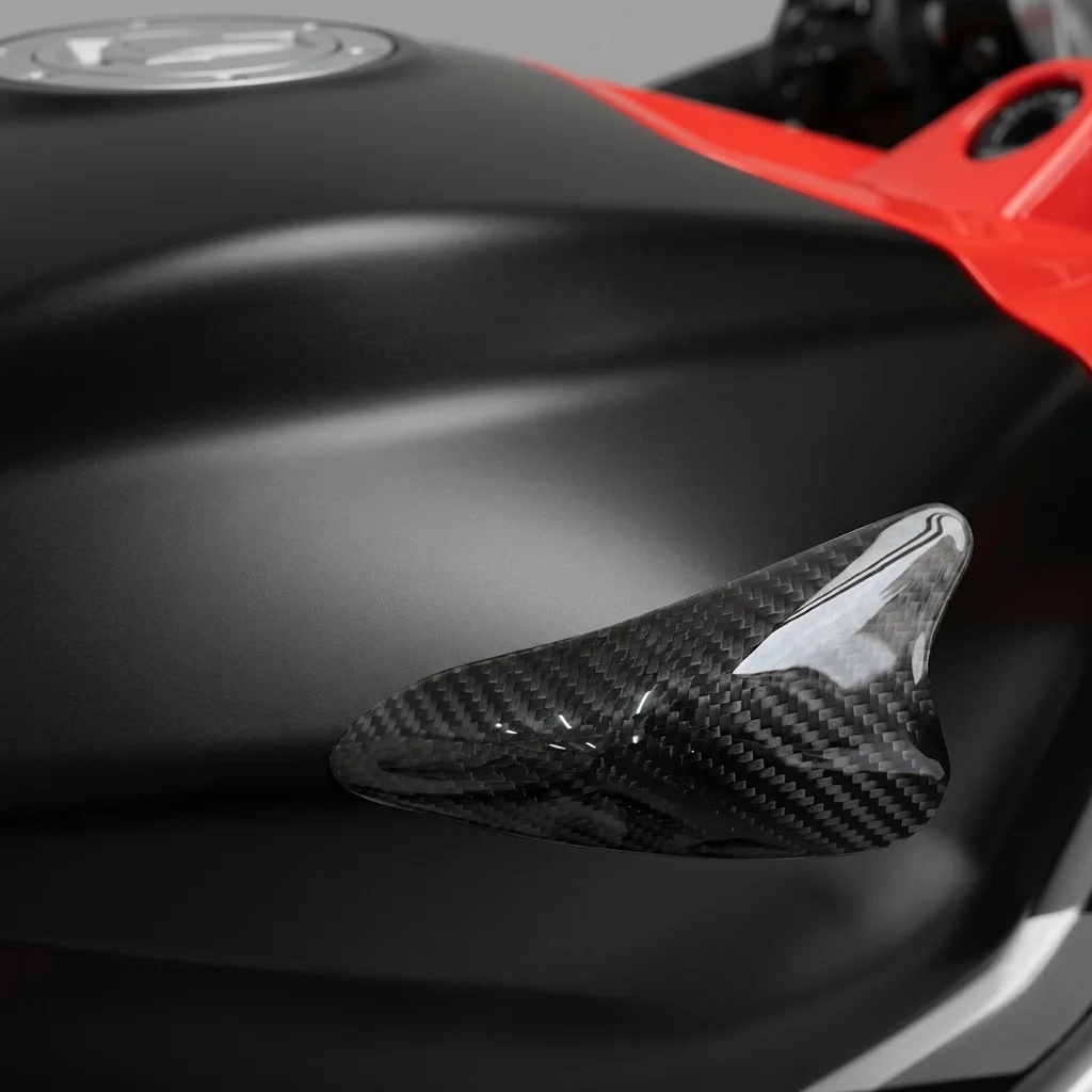 Aprilia RS 660 2020-2025 탄소 섬유용 오토바이 가스 연료 탱크 측면 보호 커버
