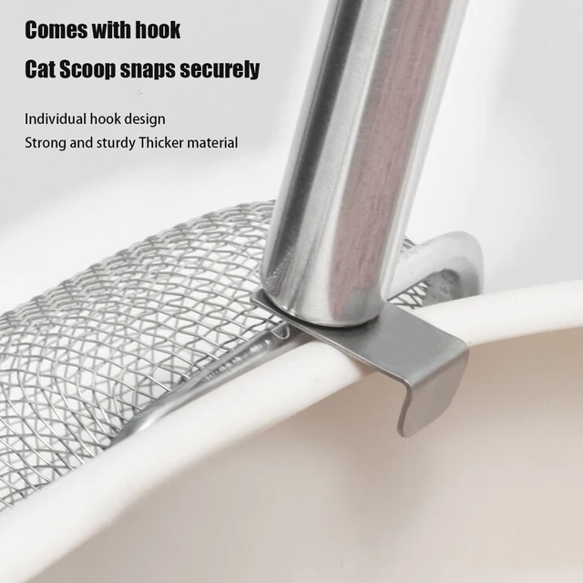 Stainless Steel Mesh Cat Litter Scoop Durable Litter Cleaner Corner Shovel Litter Shovel Pet Cleaning Tool Cat Supplies 4