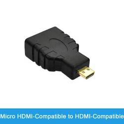 Right Angle HDMI-Compatible Adapter - 90/270 Degree Male to Female 4K HD Converter (Micro HD-Compatible)