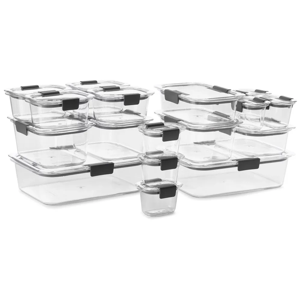 Rubbermaid Brilliance Food Storage Containers, 3.2 Cup 5 Pack, Leak-Proof,  BPA Free, Clear Tritan Plastic - AliExpress