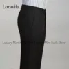 Customized Crystal Embroidered Jewelry Tuxedos Men Suits Peaked Lapel Groom Wedding Male Suit Blazers Pants Outfit Dresswear 4