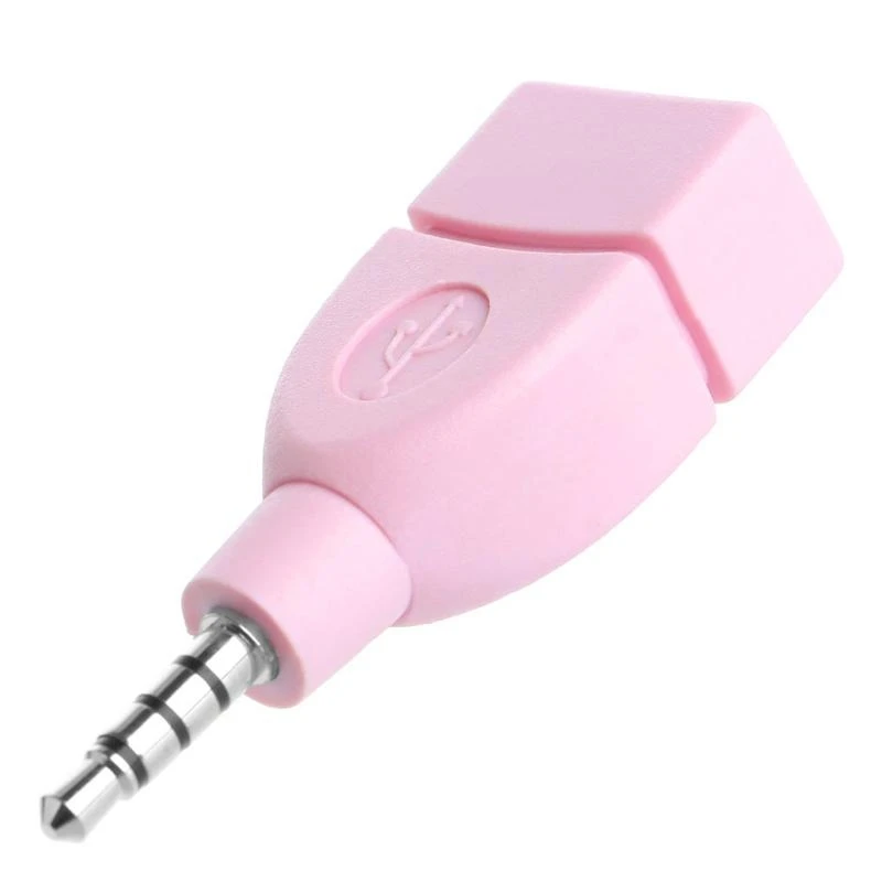 G7NE 컨버터 어댑터 USB 2.0 여성 3.5mm 남성 보조 오디오 자동차 플러그 잭