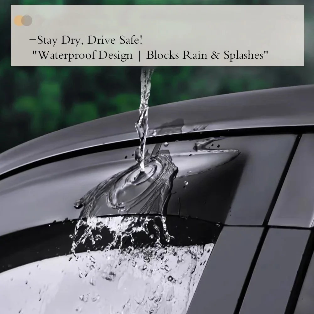 BMW 3 시리즈 E36 1992-1998용 윈도우 바이저 레인 가드 사이드 벤트 디플렉터 웨더쉴드 외부 장착 테이프 부착형