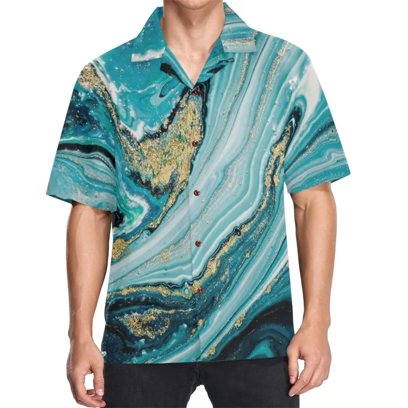 thumbnail image 1 of Camisas hawaianas con estampado gráfico 3D para hombre, camisas playeras Aloha de manga corta, camisas y blusas informales de gran tamaño con botones para hombre, 1 of 5