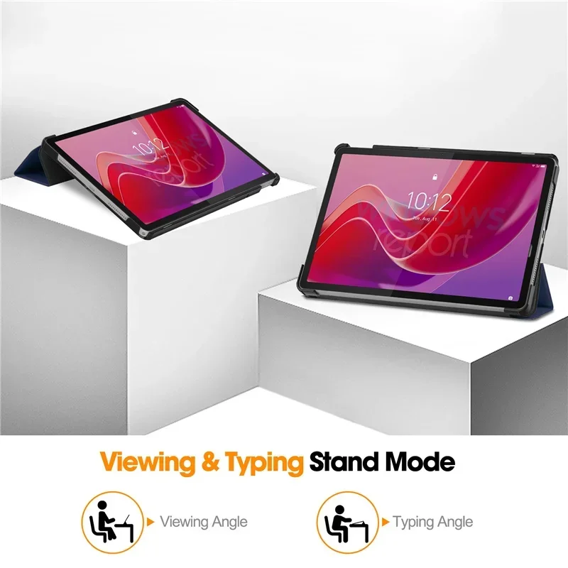 Suporte Tri-folding Smart Tablet Cover para Lenovo Tab M11 Xiaoxin Pad 11 Case 2023 - Imagem 5
