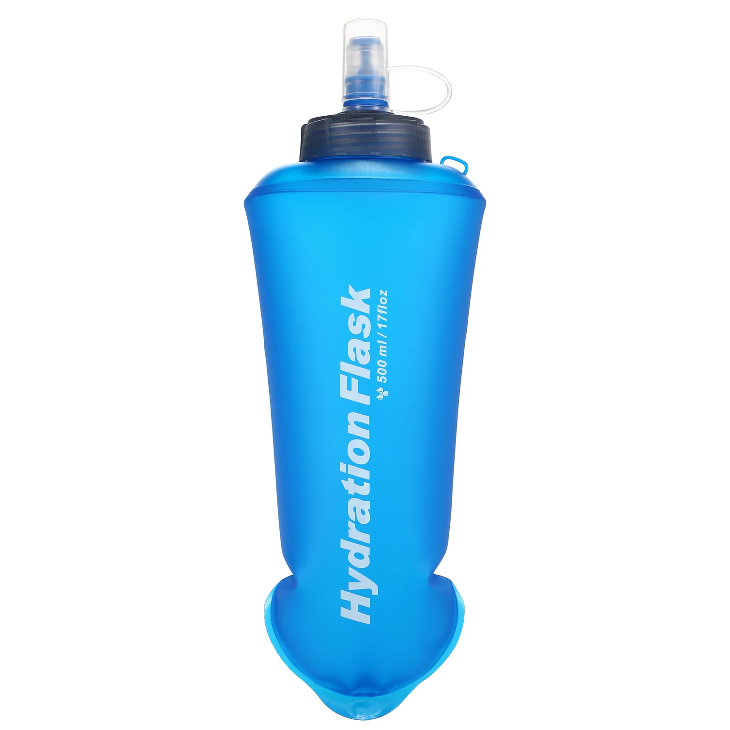 JEELAD Collapsible Soft Water Flask – 250ml/500ml TPU Bottle For Running, Hiking, Cycling Hydration Pack
