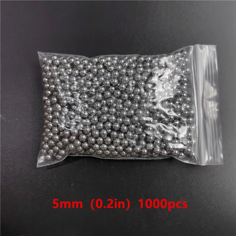 Steel ball 1000 Pcs/Set 5mm/0.2in 5.5mm/0.22in 6mm/0.24in bright for slingshot hunting