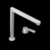 Brushed Kitchen Sink Hidden Single Bowl Small Size Stainless Steel Sink Concealed Lifting Tap Kitchen Sink 5