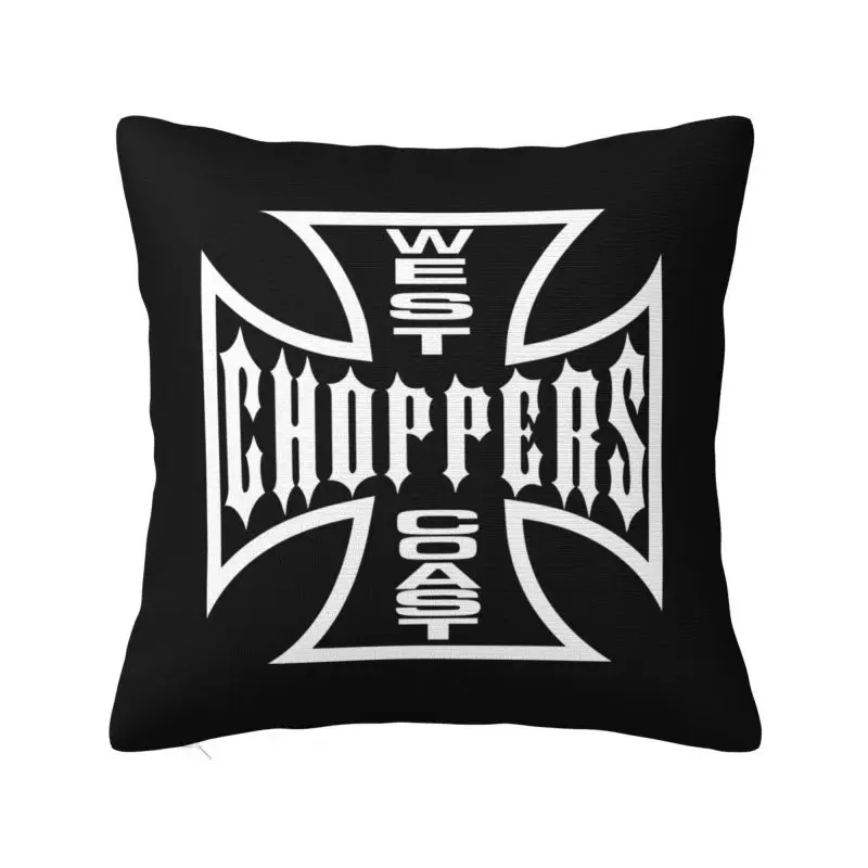 

West Coast Iron Cross Choppers Cushion Covers Soft Nordic Pillows for Sofa