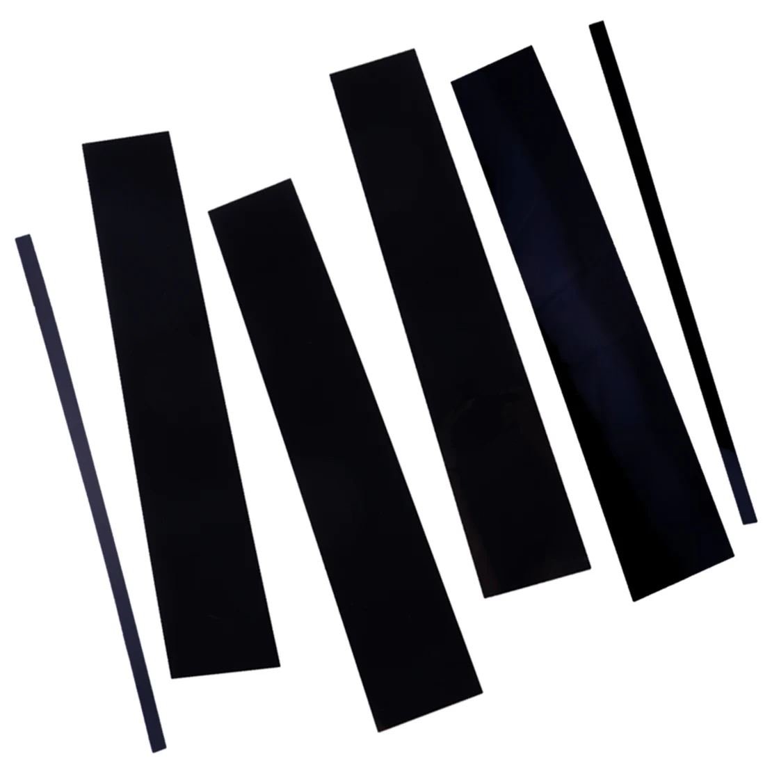 

6 шт./компл. глянцевая черная накладка на дверную стойку из поликарбоната, отделочная наклейка, подходит для GMC Yukon XL Chevrolet Suburban 2015 2016 2017 2018 2019 2020