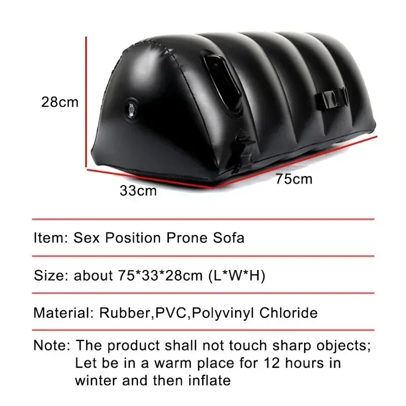 Inflatable Sex Furniture for Couples Women Vaginal Blowjob Toys Anal Plug Split Leg Sofa Mat with Straps Chair Bed Sex Pillows