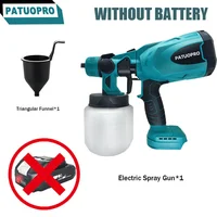 Brushless Electric Spray Gun Cordless Paint Sprayer Auto Furniture Steel Coating Airbrush For Makita 18V Battery(No Battery) 1