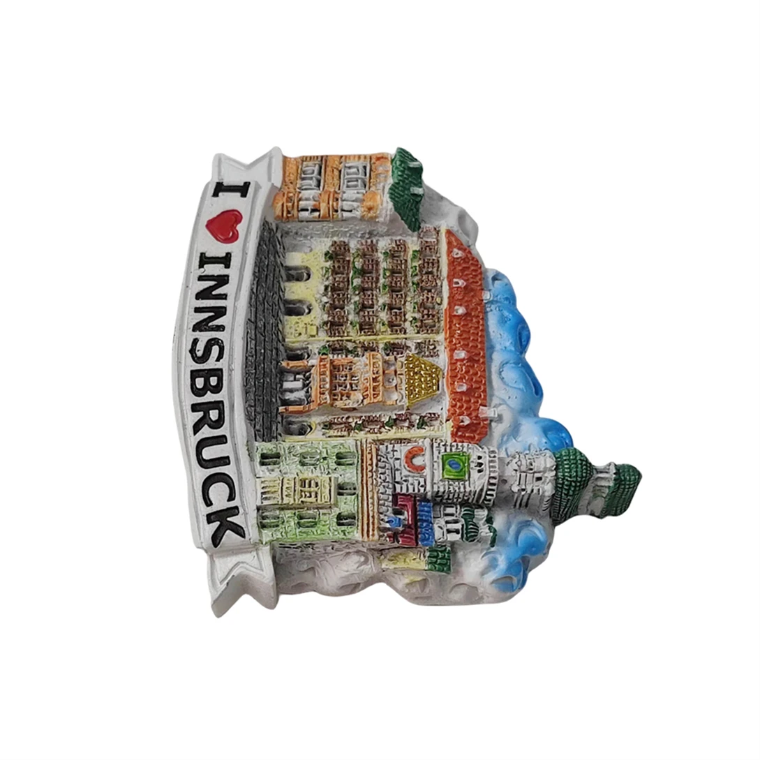 Magnete Frigorifero 3D Innsbruck Austria | Souvenir Da Viaggio | Decorazione Casa | Dimensioni 8x4.5cm | Poliresina - Foto 8