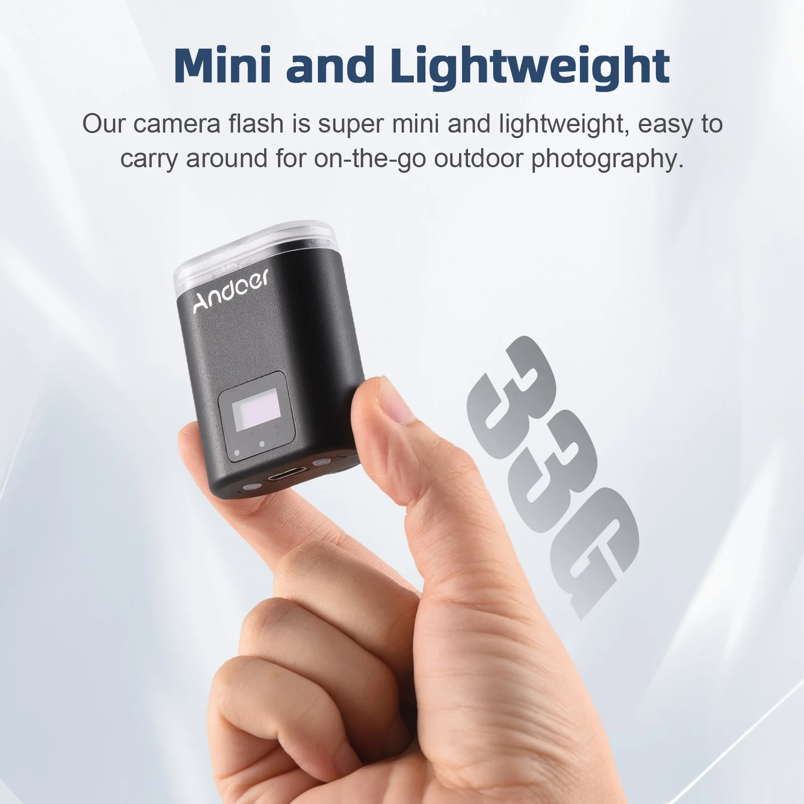 On Camera Flash Camera Flash Andoer S10 Universal Mini Camera Flash GN10 On-camera Flash Light 5600K Speedlite Battery for Fujifilm Ricoh Olympus Canon Nikon