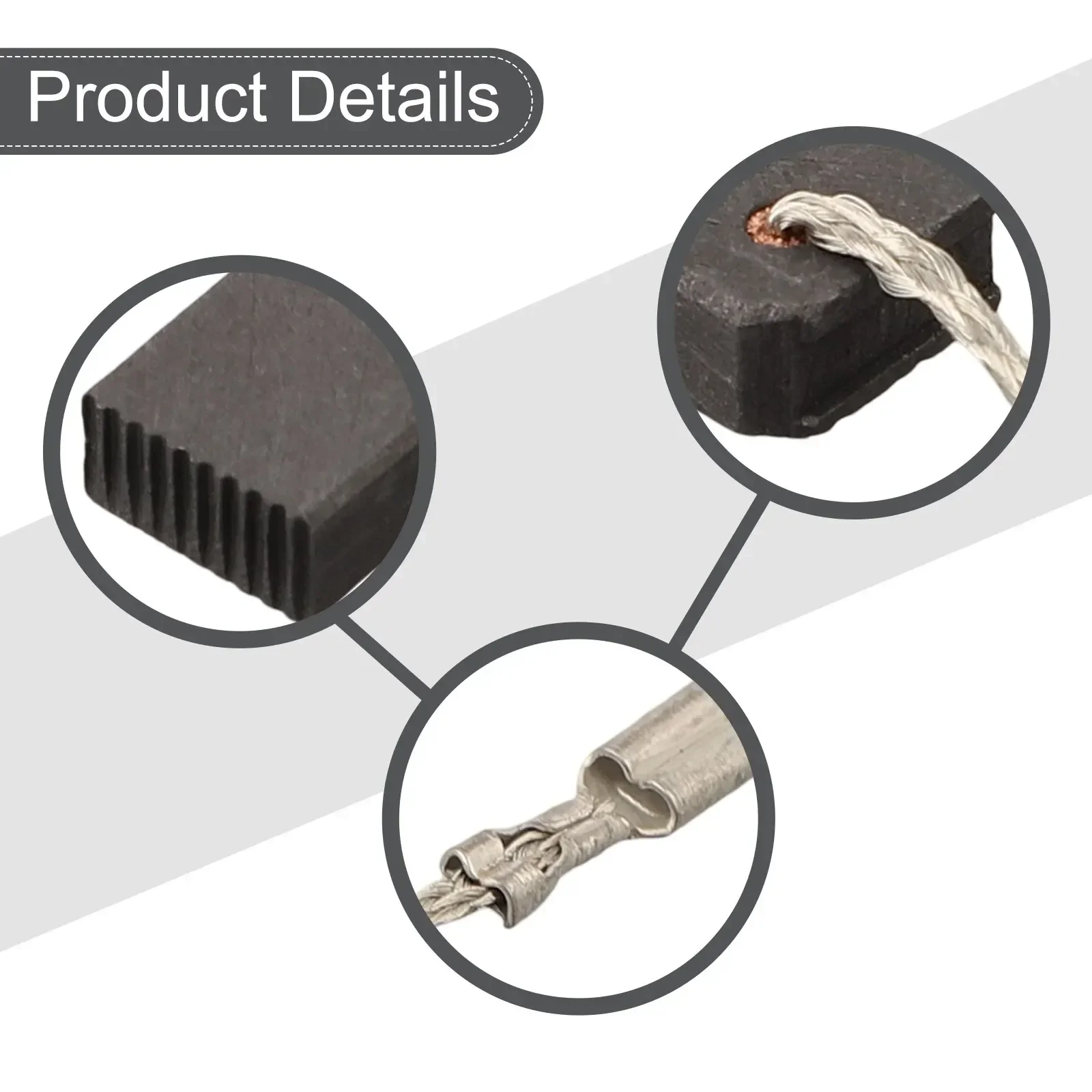 Carbon Brushes 4pcs 5x10x16mm for Angle Grinder WQ 1400/WQ 1000/WQ Generic Electric Motor Coal Brush Power Tool Accessory carbon brushes