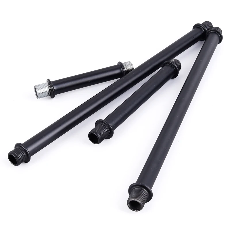 M10 Double-heads Outer Tooth Threaded Tube Hollow Straight Connection Rod Lamp Pipe led lamp accessories DIY Lighting Fitting Pitch 1.0
