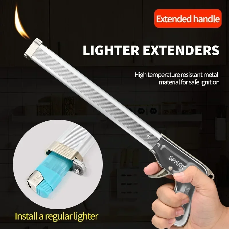 Barbecue special igniter ignition gun lighter pilot handle gas stove special commercial long nozzle durable stainless steel