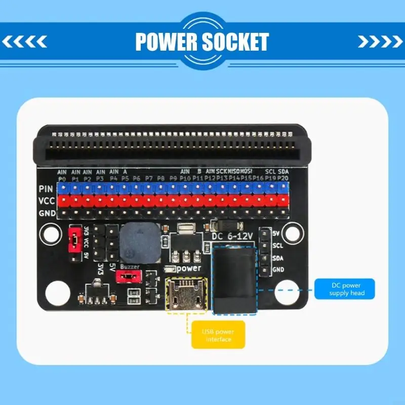 B2RD :Bit Expansion Board Supporting I2C Displays and Various Power Sources for Programming Enthusiasts