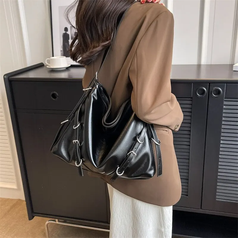 1pc One-Shoulder Tote Bag Cross-Body Trendy Large Capacity For Women For Ladies' Daily Life Fashion Chain Shoulder Bag