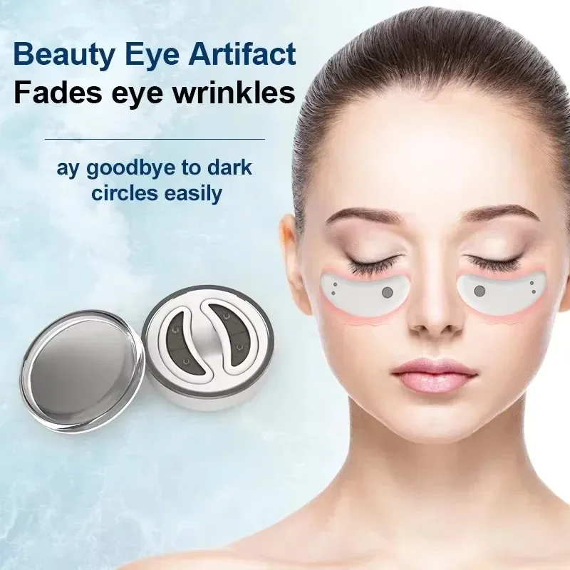 EMS Micro-current Led Red Light Eye Care Therapy Ems Massager With Gel Patch For Treatment Under Eye Wrinkle Dark Circles Remove 2