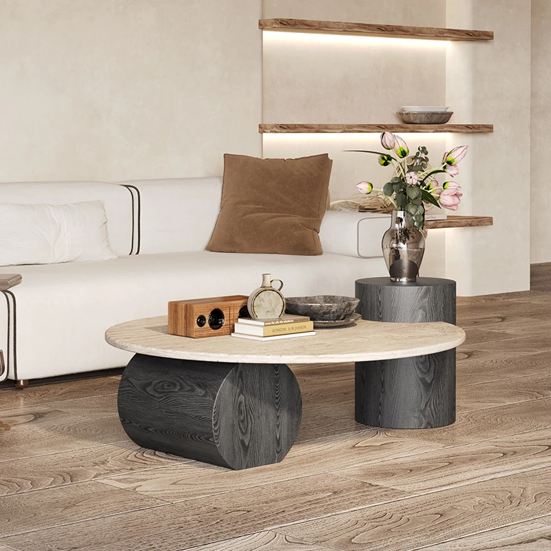 Travertine Stone Side Table 3