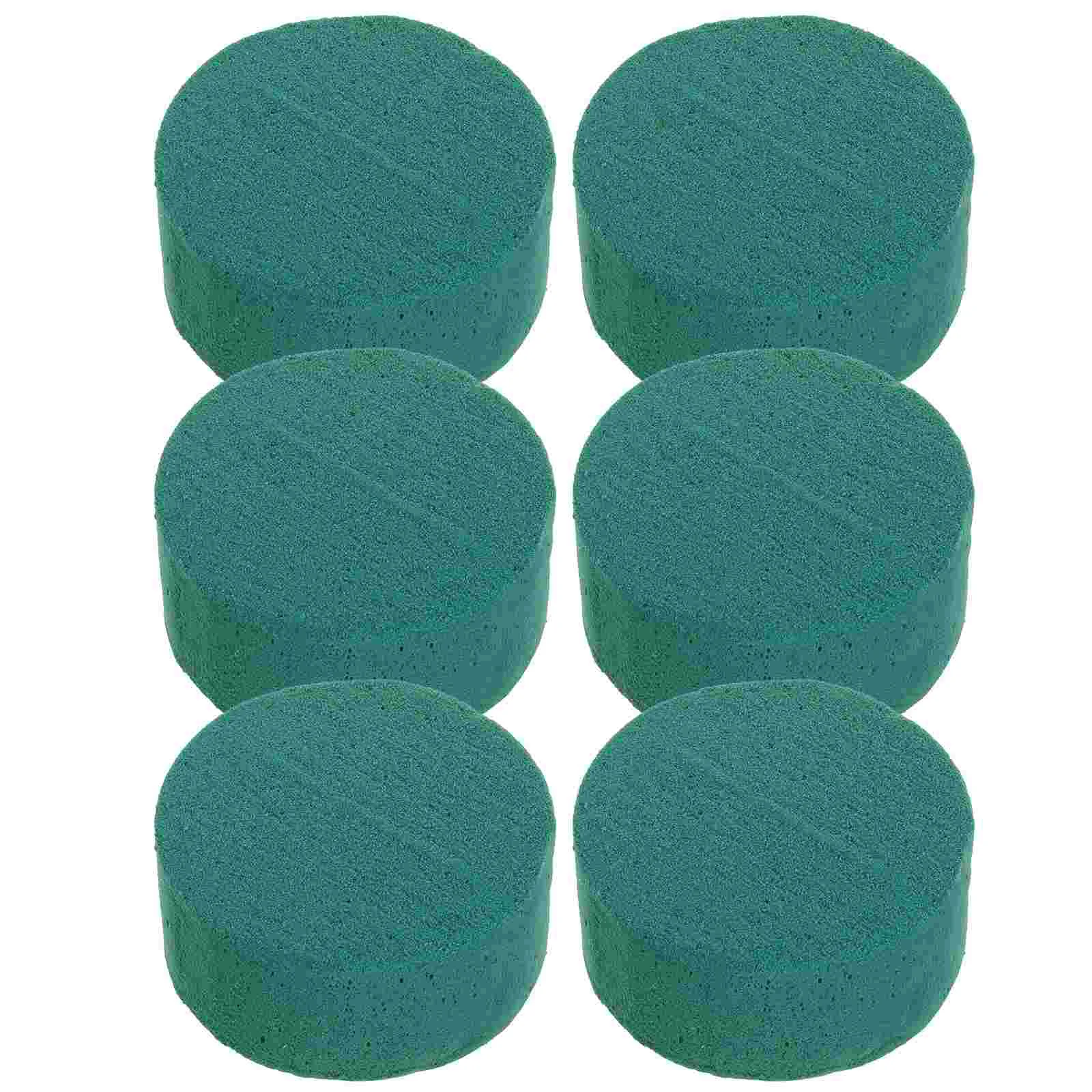

6 Pcs Artificial Flowers Plant Mud Bowl Accessories Foam Block DIY Water Absorb