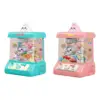 Small Claw Machine Toy Grabber Dispenser Arcade Game Miniature with Lights Sound DIY Catching Doll Machine for Birthday Gifts 1