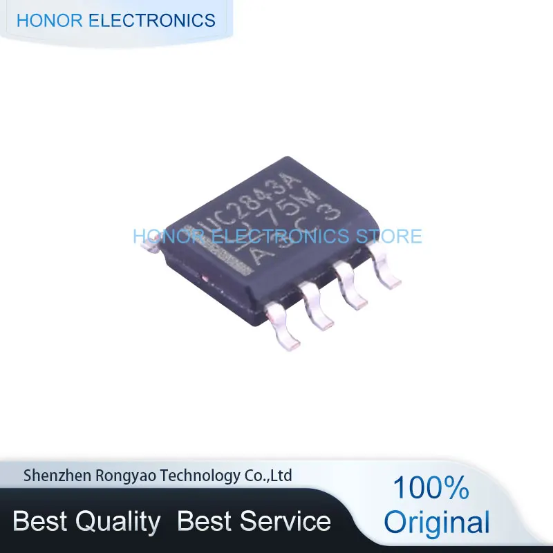 

20 шт., контроллеры электропитания UC2843AD8TR 8soic, мониторы 7,6 В ~ 30 В