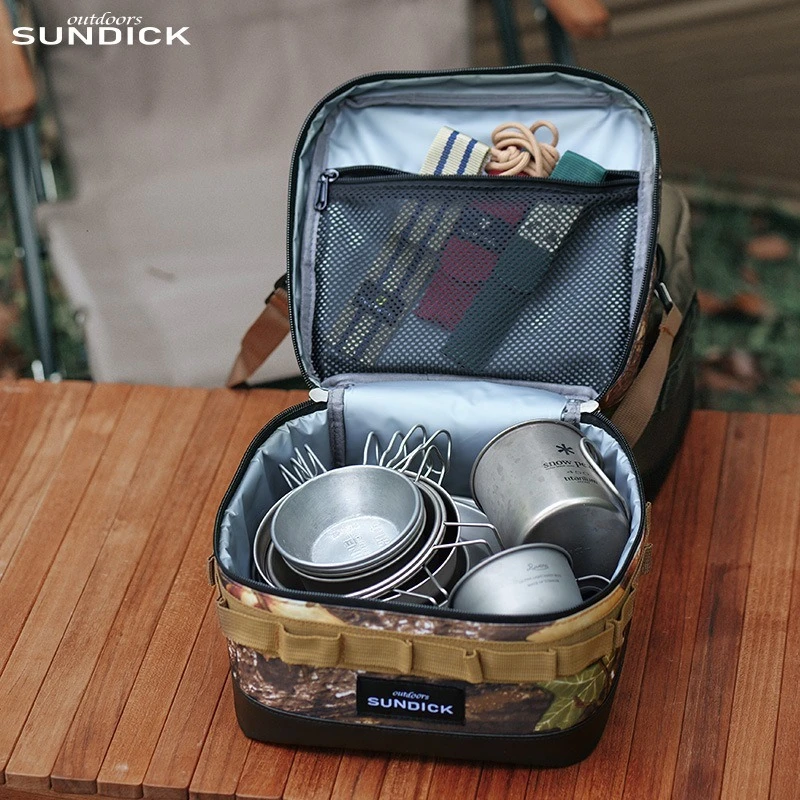 Outdoor Camping Insulated Bowl & Cup Storage Bag - Multiple Color Options