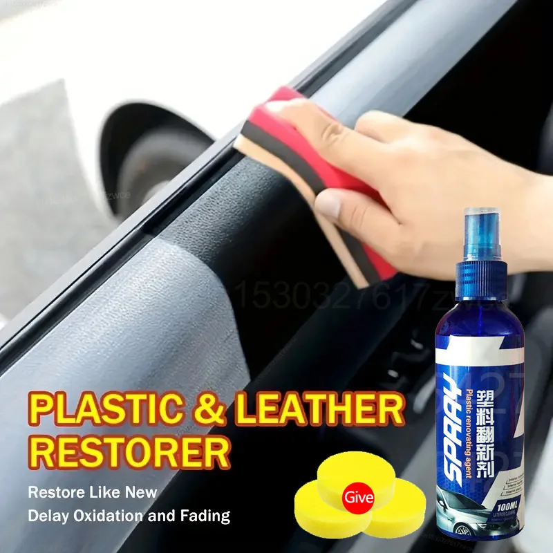 Car Plastic Restorer Coating Agent Auto Plastic Rubber Exterior Repair  Clean Refresh Restoration Agent Black Shine Seal Brighten - AliExpress