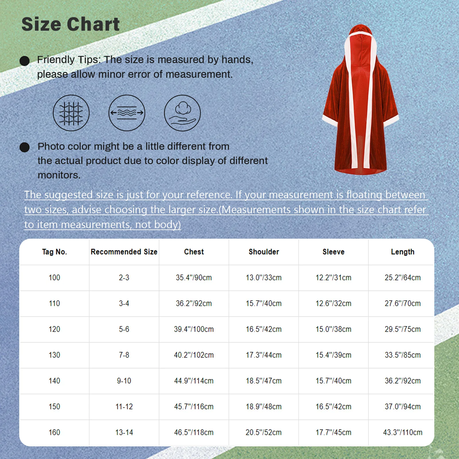 Kids Boys Boxing Robe Long Sleeve Velvet Pugilism Hooded Cloak Halloween Boxer Cosplay Costume Match Stage Performance Clothing